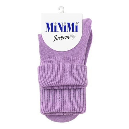 Women's socks mini inverno, single size, Lilla color