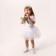 Carnival set "Snowflake": T -shirt, skirt, rim, thermonacleka, height 98–110 cm