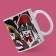 Ceramic Arigato mug, 320 ml, white color