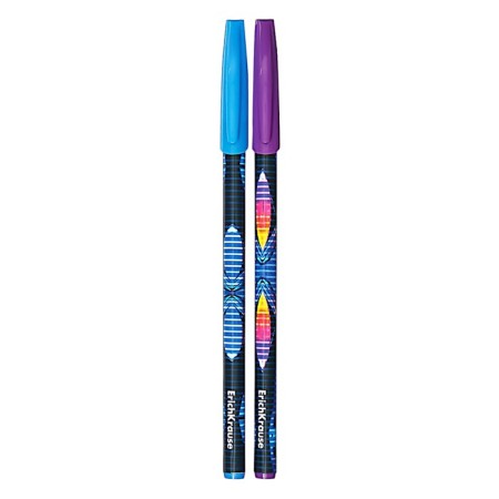 Ballic handle, Erichkrause, "Neo Stick Cyber ​​Game" Knot 0.7 mm color Blue Blue-2