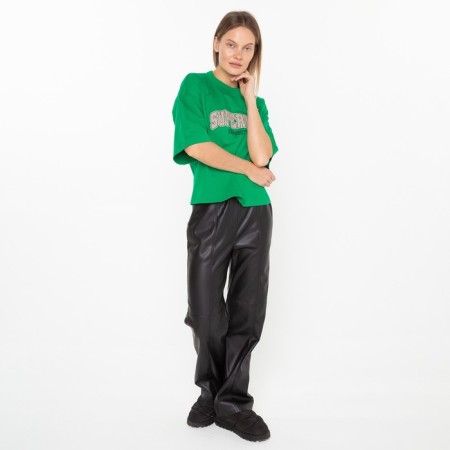 T -shirt female, green color, size 50-6