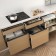 Profile handle Cappio RT001BL, l = 600 mm, m/o 480 mm, black color is black