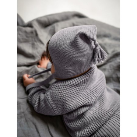 Sweater Knitted Children's Amarobaby Pure Love Buddy, height 98 cm, color gray color-9