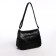 Female bag on one shoulder, on a zipper, black color