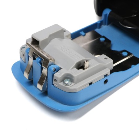Key with a code lock, size 12x9.6x4 cm, blue color-4