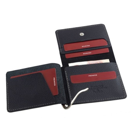 Z-907-25 purse with a clamp Z-907, black cascade matte-25-2