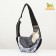 Cracking bag "sling" with a mount for a collar, 45 x 11 x 24 cm, white-gray
