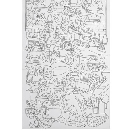 The longest coloring "Transport", size - 29.7 × 101 cm-3