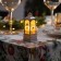 LED figure "Silver Lantern with cats" 5 × 12 × 5 cm, plastic, batteries AG13x3, glow warm white