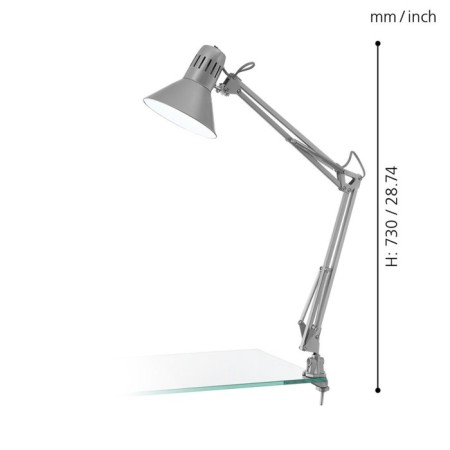 FIRMO 1x40W desktop E27 silver 73x73cm-2