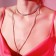Choker "ice", white color in silver 4 rows, 44.5 cm
