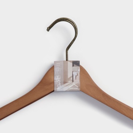 Shoulders - LadoM Retro hanger, set 2 pcs 44.5 × 1.1 × 25 cm-5