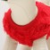 Knitted sweater, velor, size M (DS 30, Osh 27, OG 40 cm), red