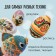 Foam blanks for the creativity of "Ellipas" set of 15 pcs 3.5 cm (egg)