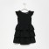 School sundress for girls, black color, height 146 cm