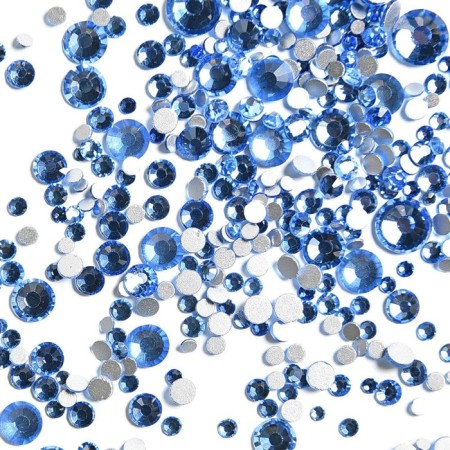 Rhinestones TNL "Crystal", MIX "Bright Sapphire", 1440 pcs