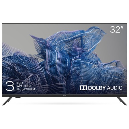 TV KIVI 32H550NB, 32 ", 1366x768, DVB-T2/C, HDMI 2, USB 1, black