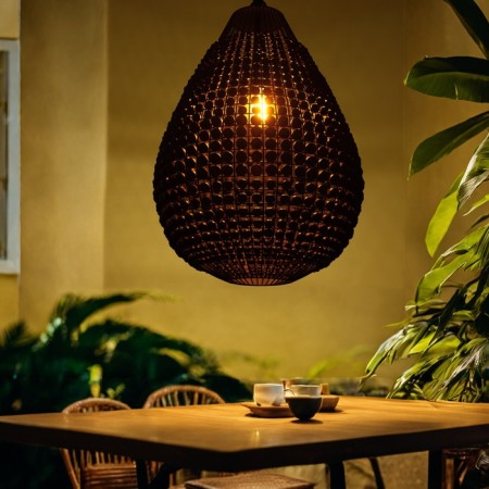 Ceiling light "Brutus" Black 1x40W, E27, 50x50x80 cm