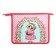 Folder for notebooks A5, 245 x 195 x 50 mm, zipper from above, to 61shk5, "owl" (voluminous 3D risun with sparkles), laminated cardboard/textiles
