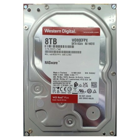 Hard disc WD SATA-III 8TB WD80EFPX NAS Red Plus (5640RPM) 256MB 3.5 "-1