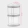 Corner regiment 3-tier shade, 23 × 23 × 56 cm, color chromium