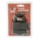 Lockland hinged lock, 50 mm, moisture -proof, short handle, 2 keys, black color