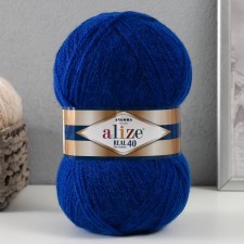 Пряжа "Angora real 40" 60% акрил, 40% шерсть 430м/100гр (141 василек)