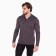 Polo male with long sleeve, brown color, size 46 (m)