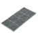 Furniture tundra, 40 x 40 mm, square, gray, 8 pcs.