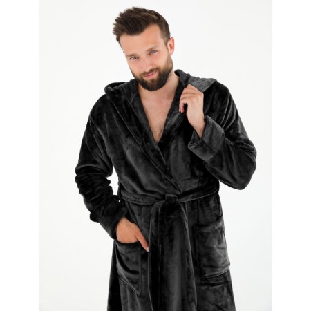 Male robe, size 56, black color