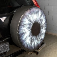 SkyWay spare wheel “Eye”, R15, diameter 67 cm, eco -leather, polyester