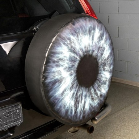 SkyWay spare wheel “Eye”, R15, diameter 67 cm, eco -leather, polyester