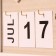 Souvenir Eternal calendar "Home", wood, 2.5x30x20 cm, col. white