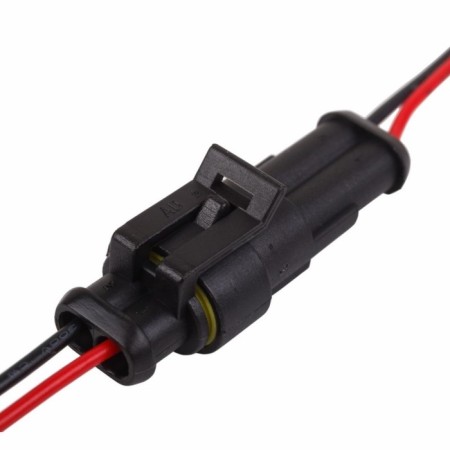 REXANT Automobile connector, plug with a wire 20 cm, DJ7021-1.5-21-1