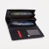 Women's wallet on a magnet, black color