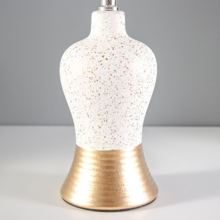 Gino table lamp E14 40W white-gold 22x22x30 cm Risalux-3