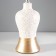 Gino table lamp E14 40W white-gold 22x22x30 cm Risalux