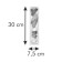 Flexispace trash for cutlery, 29.6x7.4 cm