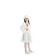 Children's carnival costume "Snow Maiden", white brocade, fur coat, hat, p. 34, height 134 cm