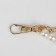 A chain for a bag, with carbines, with pearls, d = 8 mm, 7 × 5 mm, 20 cm, gold color