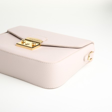 Women's bag on the valve, Textura, small size, beige color-8