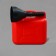 Kanistr Fuel and Manic Ground, 10 l, with a funnel, red