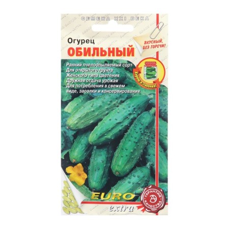 Cucumber seeds "abundant"