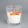 Candle in a glass "Mandarin", with decor