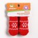 Noski non -slip "snowflakes", size m (3/4 * 7 cm), set 4 pcs, red