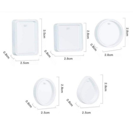 Form Silicone universal "Kulons" set of 5 forms-2