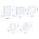 Form Silicone universal "Kulons" set of 5 forms