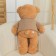 Soft toy "Bear", in a knitted sweater, 75 cm, beige color