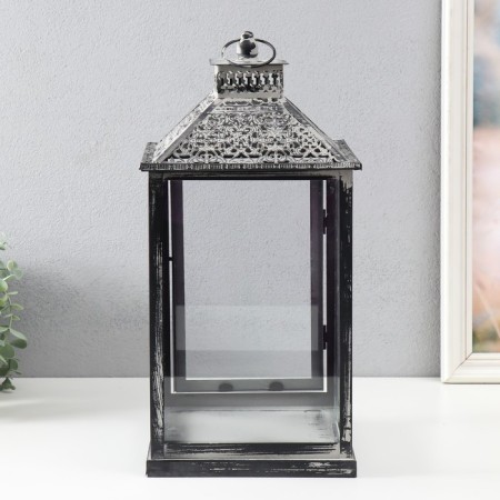 Climber Metal Lantern "Lace Patterns" set 2 pcs 14x14x27 cm, 20x20x40 cm-6