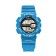 Watch is electronic, waterproof, blue